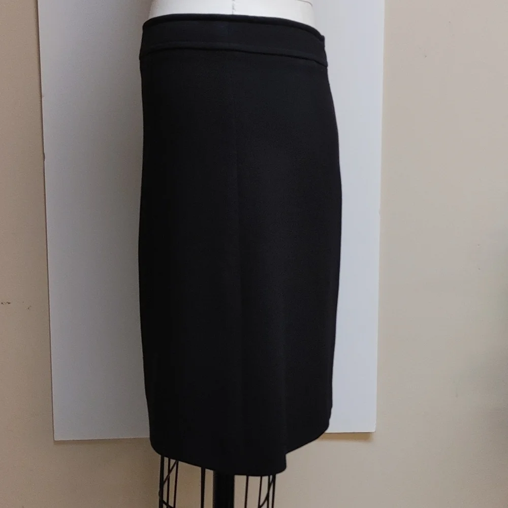 Short Black A-Line Skirt French Designer